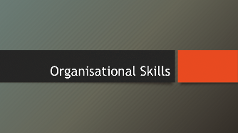 organisational skills thumbnail